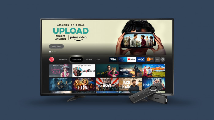 Die erste Version der neuen Fire-TV-Oberfläche hat eine Bibliothek als Hauptrubrik. (Bild: Amazon)